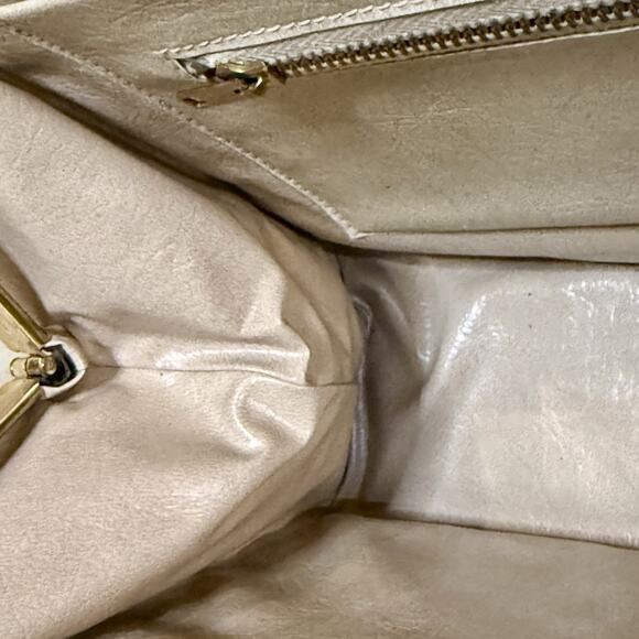 Vintage 50s 60s Black Lizard Top-handle Structured Purse Luxury Handbag MCM Glam - Picture 11 of 16